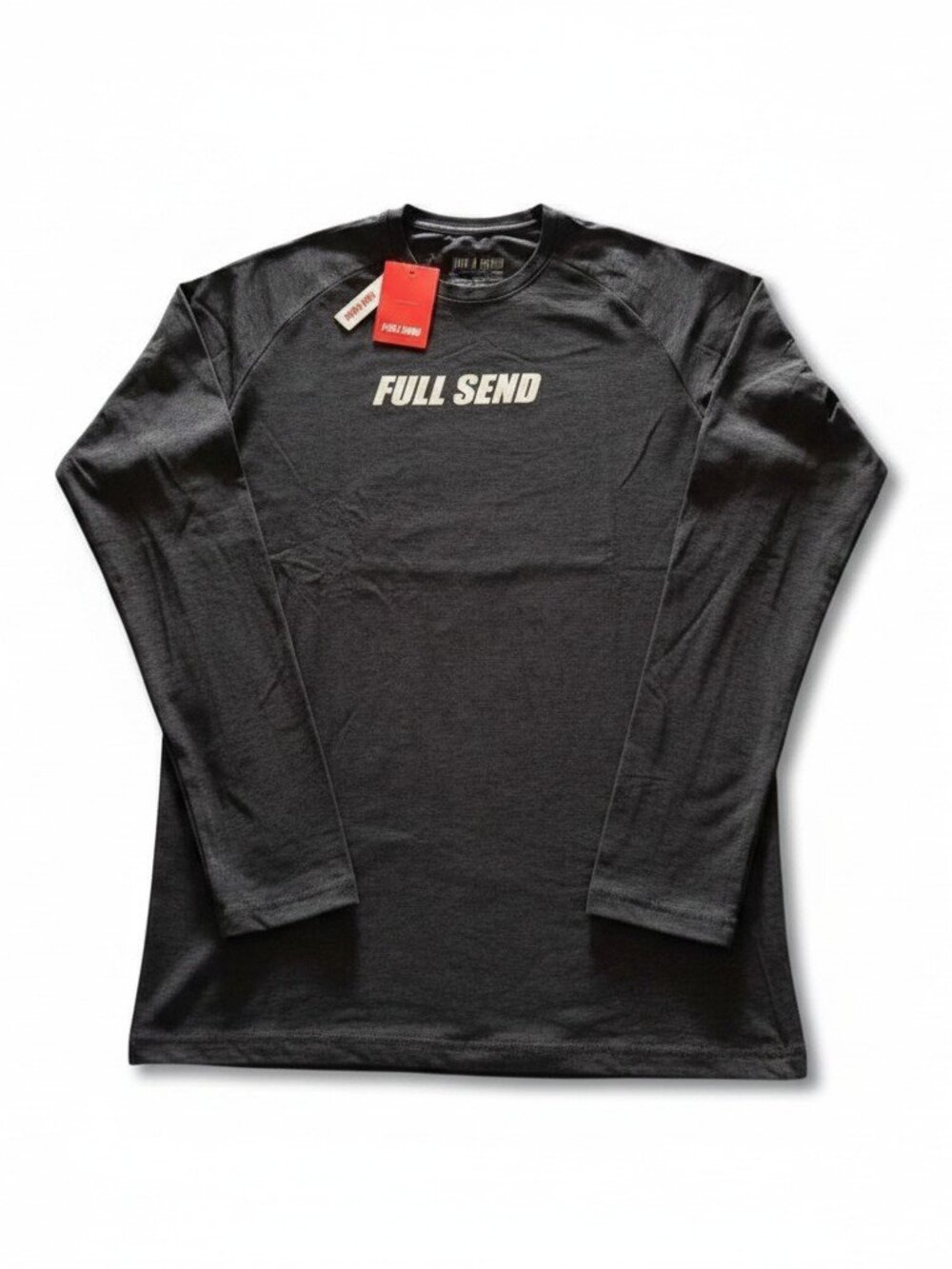 Full Send Fitness Men’s Black Long Sleeve T-Shirt – Size M – Black – NWT